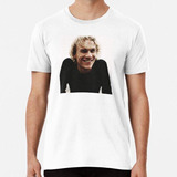 Remera Rubio Heath Ledger En Fondo Negro Algodon Premium