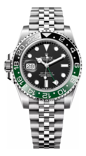Relógio Rolex Gmt Sprite Clean Eta 3235 Completo Safira