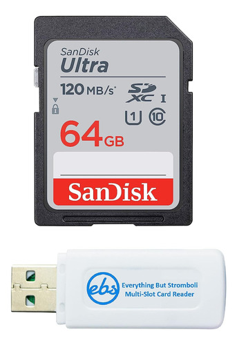 Memoria De 64gb Para Nikon D3500 D7500 D5600, D5200 Sandisk