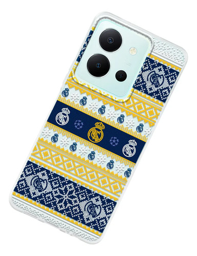 Funda Para Vivo Real Madrid Ugly Sweater Navideño Futbol