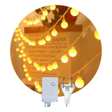 Luces De Navidad Y Decorativas Libercam  Ldn-01 4m De Largo 220v  Amarillo Con Cable Transparente
