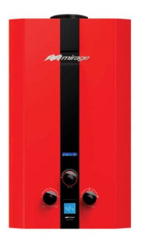 Calentador De Agua A Gas Gn Mirage Flux Mbf10bb Rojo