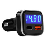 Cargador De Coche Usb C Con Voltaje De 30 W, Doble Puerto, U