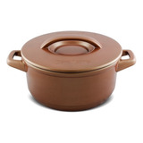 Panela De Cerâmica Caçarola Duo+ 28cm 6,0 Litros Ceraflame Cor Cobre