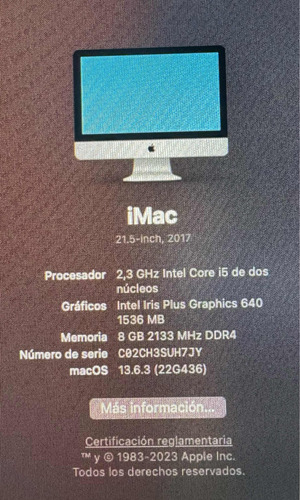 iMac 21.5 Pulgadas