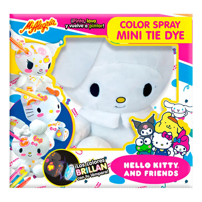 Peluche My Melody Mini Tie Dye Color Spray Mi Alegría Blanco | Envío gratis