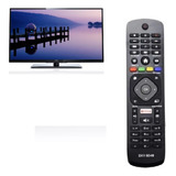 Controle Remoto Compatível Tv Philips 4k Smart Botão Netflix