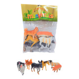 Animales Muñecos De Granja X 6 Grande En Bolsa Jeg P2621/6