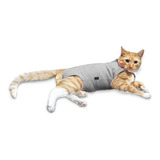 Body De Cobre Para Gatos Color Gris Talla 4 (6 A 7.5 Kilos)