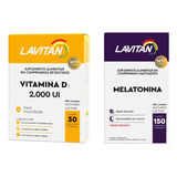 Kit 02un Lavitan Melatonina Morango E Vitamina D Cimed