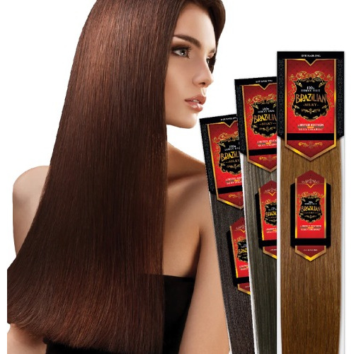 Extensión Brazilian Silky 100% Natural Rubio/mechas 18 PLG