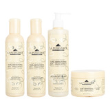 Kit La Puissance Rulos Shampoo + Acon + Modeladora + Máscara