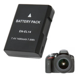 Batería En-el14 Para Nikon D3500, D3100, D3200, D3300 Series
