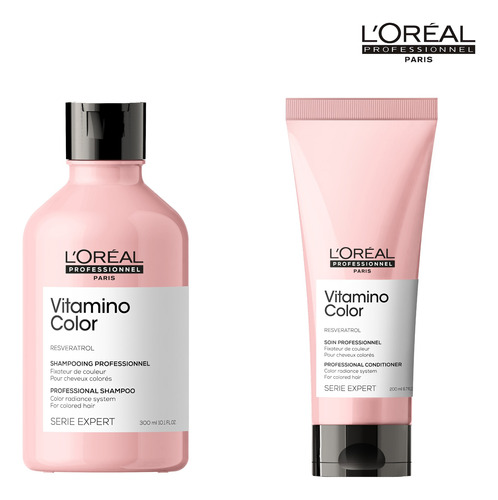 Loreal Kit Vitamino Color Shampoo + Acond Serie Expert