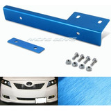 Universal Jdm Blue Front Bumper License Plate Mount Brac Mmi