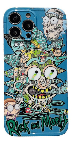 Funda Rick Morty Para iPhone 14 13 12 11