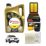 Kit 3 Filtros + Aceite Total 9000 5w40 Nissan Kicks 1.6