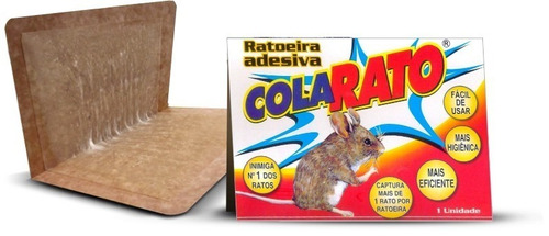 Ratoeira Adesiva Cola Pega Rato Visgo American 20 Peças