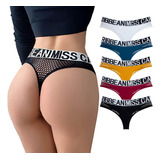 Tanga Pack 5 Braga Sexy Calzones Mujer Dama Malla Tanjas Xll