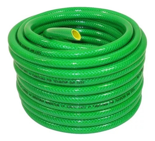 Manguera De Riego 25 Mts Con Tela 1/2 Pulgada Presion Verde