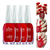 Colorama - Kit 4 Esmaltes Tons Vermelho Clássicos