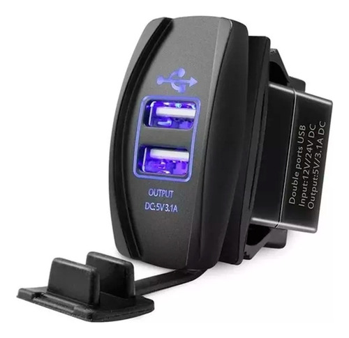 Cargador Usb Universal Para Automóvil Con Luz Led Mictuning