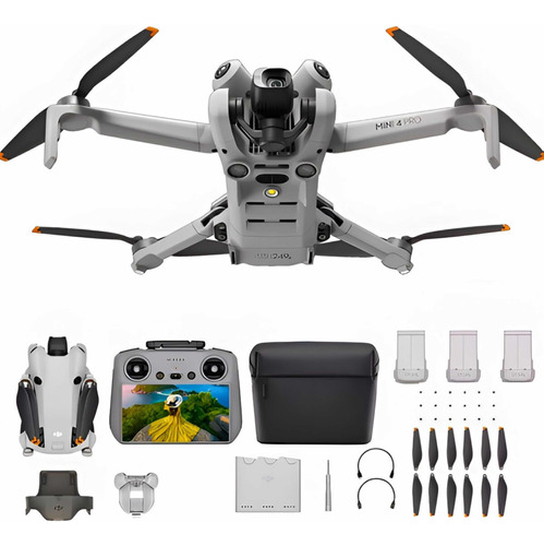 Drone Dji Mini 4 Pro Rc 2 Tela Combo Plus 3 Baterias 45 Min