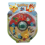 Pokémon Pokebola Con 8 Figuras Pikachu Eevee Rowlet Blister