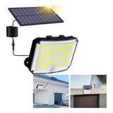 Potente Lámpara Solar Con Panel Externo Largo Cable 294 Leds