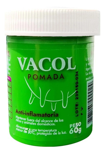 Pomada Vacol Antiflamatoria 60g - Unidad a $15000