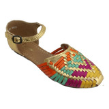 Zapatos Sandalias Huarache Artesanal Piel Color Oc 2150