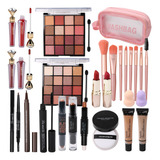 Kit De Maquillaje Completo Con Paleta Y Delineadores