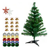 Árvore De Natal Verde 60cm Completa Decorada Pinheiro Luxo