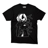 Playera Anime Nier Automata Yorha 2b Panel Letras Blancas