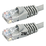 Cable De Red Utp 2 Metros Rj45 Cat 5e Patch Cord Pc Modem Color Blanco