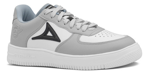 Tenis Pirma Casual Para Dama Color Blanco Gris 22-26