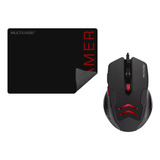 Kit Mouse Gamer + Pad Multilaser Mo306 - Pc Notebook