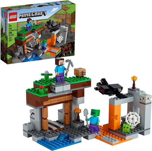 Lego Minecraft La Mina Abandonada 21166 Batalla De La Cueva