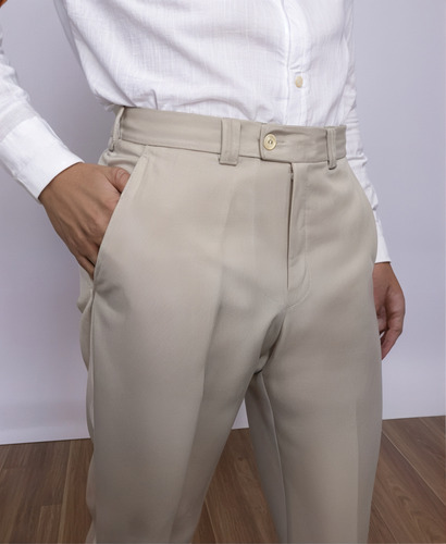 Calça Social De Alfaiataria Masculina Slim Tecido Microfibra