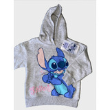 Poleron Niña Stich Con Capucha Marca Disney Original