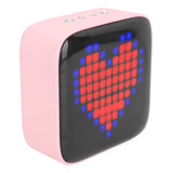 Mini Altavoz Retro Led Colorido Estilo Píxel Portátil