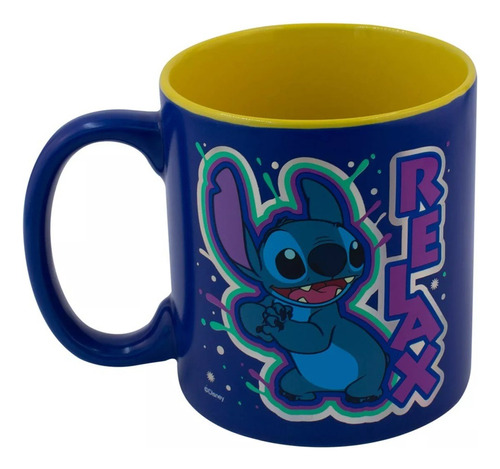 Taza Stitch Relax Nope Ohana Marciano Café Regalo Disney