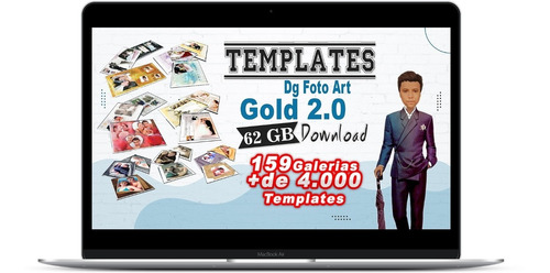 Pack 4.000 Templates Dg Foto Art + Dg Foto Art Gold 2.0ativo