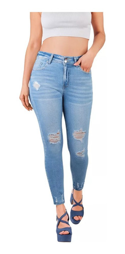 Jeans Tiro Alto Cklass 347-81 Mezclilla Outlet/saldos Mchn