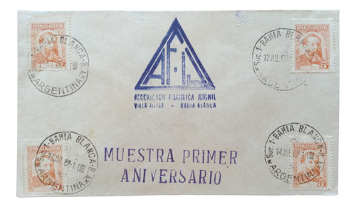 1° Aniv. Muestra Asoc. Fil. Juvenil Bahia Blanca 1962 