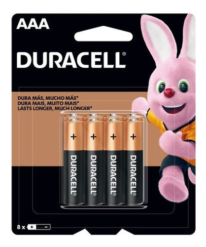 Duracell Pila Alcalina Blíster Aaa X8