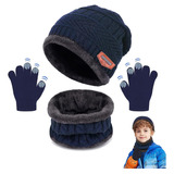 Gorro Bufanda Invierno Y Guantes Tactiles Para Frio Hombre