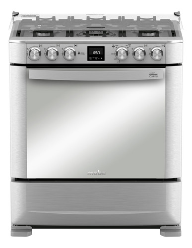 Cocina De Piso A Gas 76cm Inox Mabe Andes7670fx1