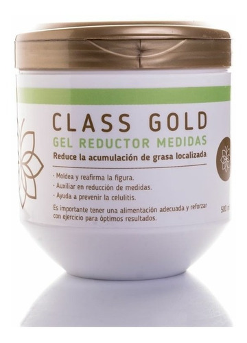 Gel Reductor Anticelulitis Class Gold Medidas Classgold