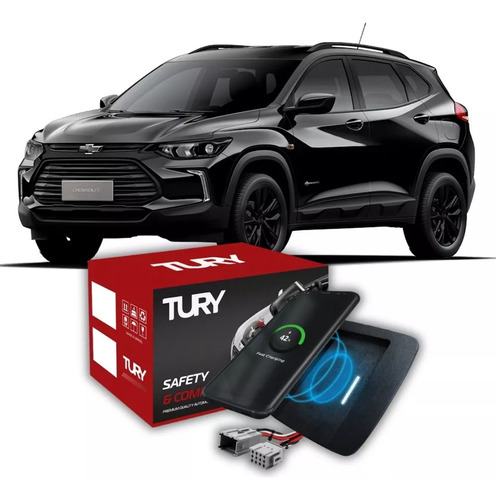 Carregador Celular Por Indução Automotivo Tury Modelos Cor Chevrolet Tracker - Ano 2019 Em Diante